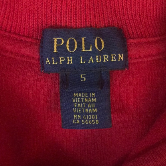 Boys polo pullover sweater size 5 - Picture 3 of 4